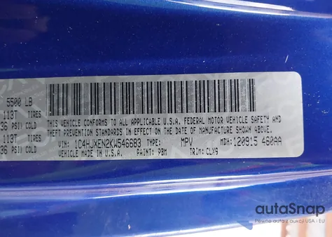 2019 Jeep Wrangler Unlimited Sahara 4X4 from USA, damaged, VIN 1C4HJXEN2KW546683